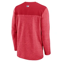 Men's Nike Red Washington Nationals Authentic Collection Game Time Performance Half-Zip Top