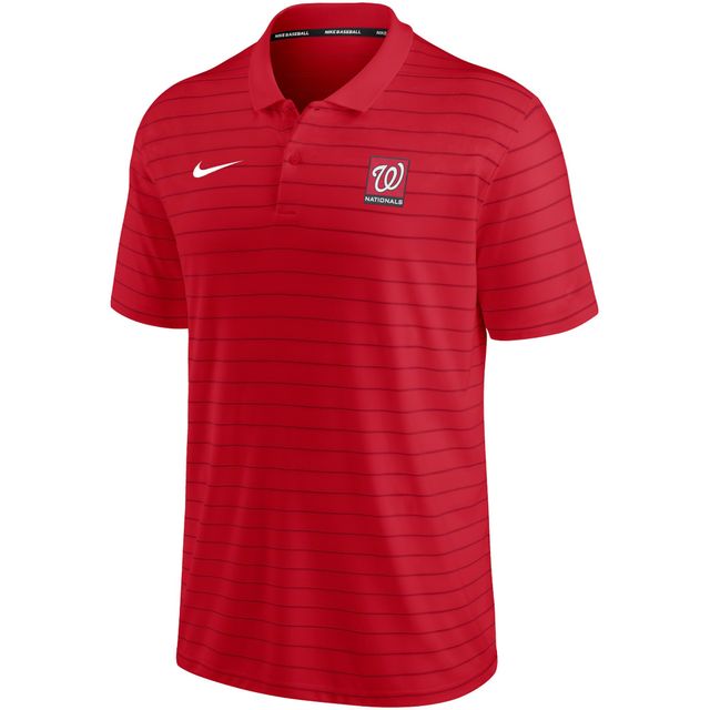 Polo en piqué à rayures Nike Nationals Authentic Collection pour hommes, rouge