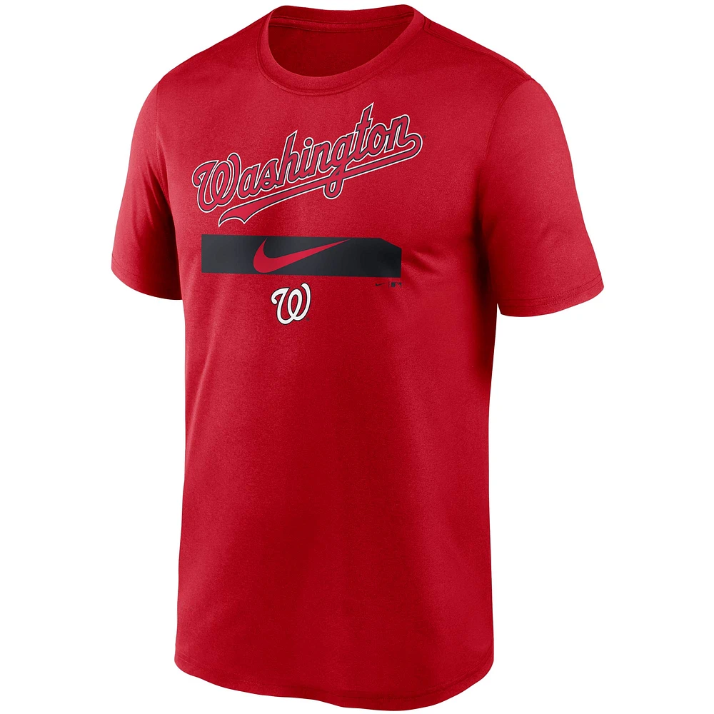 Men's Nike Red Washington Nationals City Legend Practice Performance T-Shirt