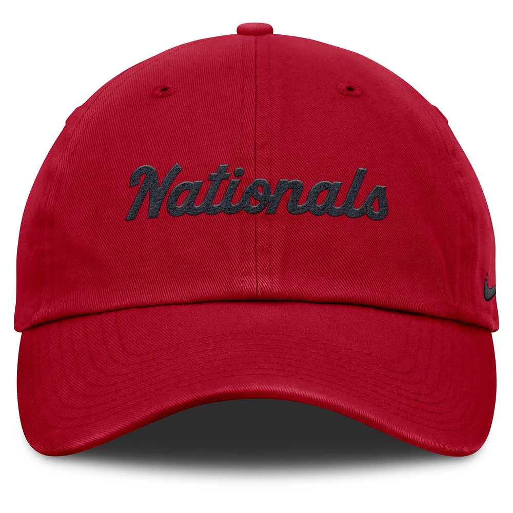 Men's Nike Red Washington Nationals Club Adjustable Hat