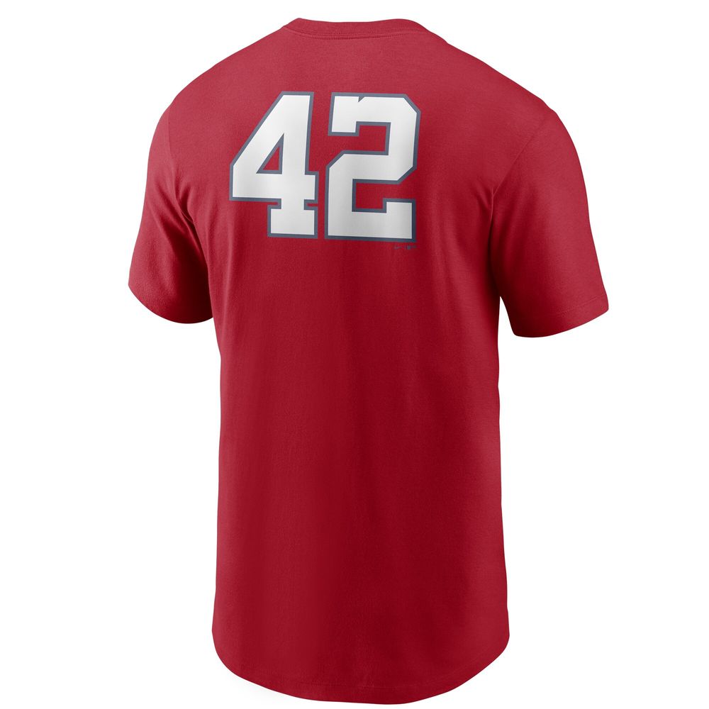 Men's Nike Red Washington Nationals Jackie Robinson Day Team 42 T-Shirt