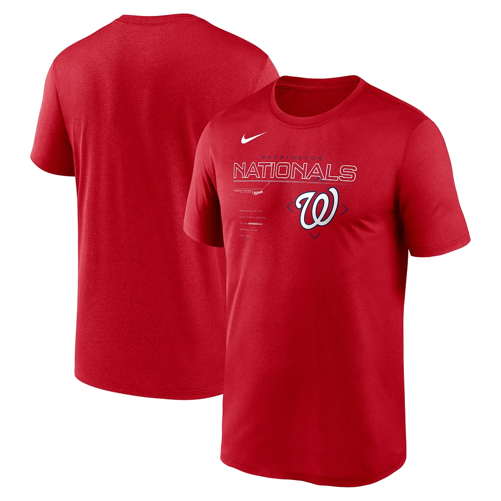 Men's Nike Red Washington Nationals Legend Game Plan T-Shirt