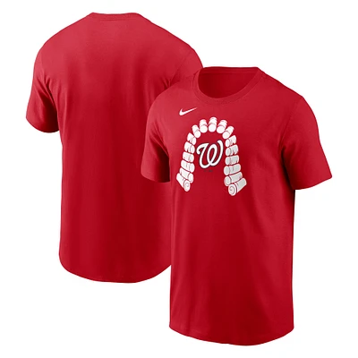 T-shirt Nike rouge pour homme, ville natale des Nationals de Washington