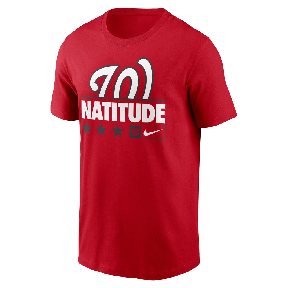 Men's Nike Red Washington Nationals Natitude Local Team T-Shirt