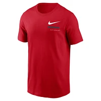 T-shirt à épaules dénudées Nike Washington Nationals pour homme rouge