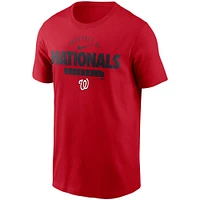 T-shirt d'entraînement Nike Nationals Primetime des Washington pour homme rouge