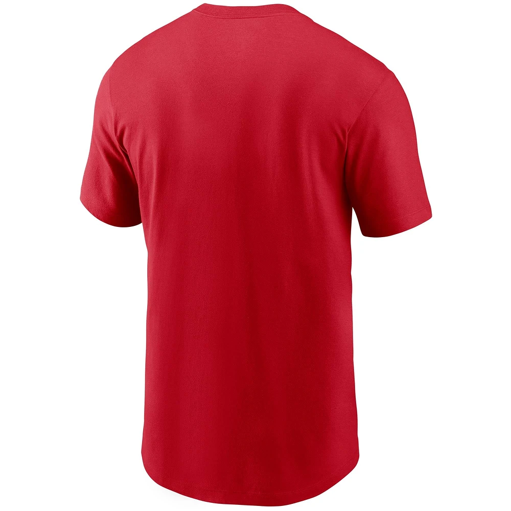 T-shirt d'entraînement Nike Nationals Primetime des Washington pour homme rouge