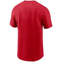 T-shirt d'entraînement Nike Nationals Primetime des Washington pour homme rouge