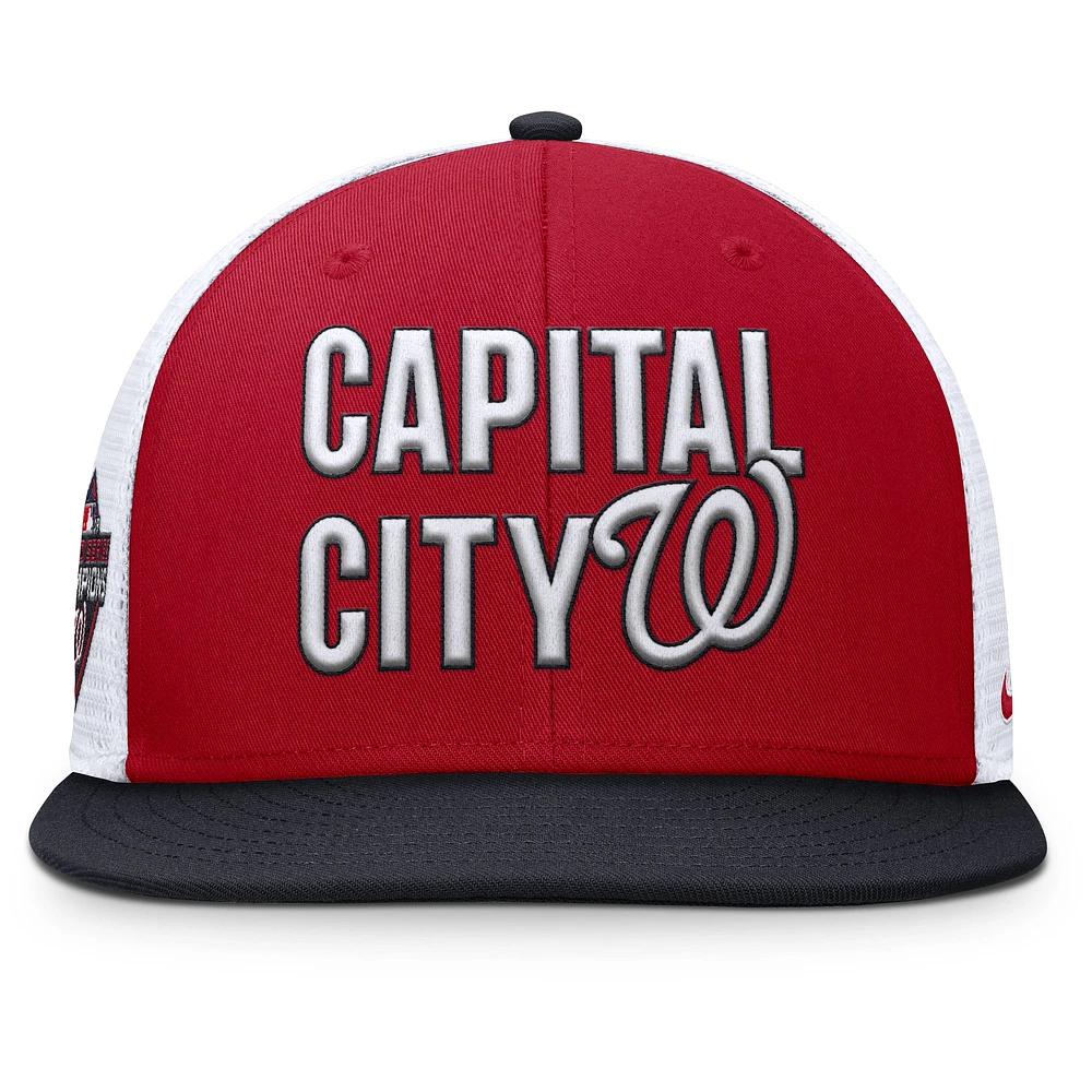 Men's Nike  Red Washington Nationals Pro Trucker Snapback Hat
