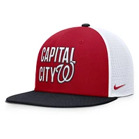 Men's Nike  Red Washington Nationals Pro Trucker Snapback Hat
