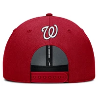 Men's Nike Red Washington Nationals Rise Gaberdine Adjustable Hat