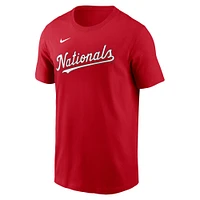 T-shirt Nike Stephen Strasburg pour homme, rouge, Washington Nationals, Fuse Name & Number