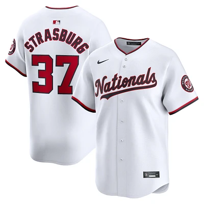 Maillot Nike Stephen Strasburg pour homme, blanc, Washington Nationals, Domicile, Limité, Joueur Limité