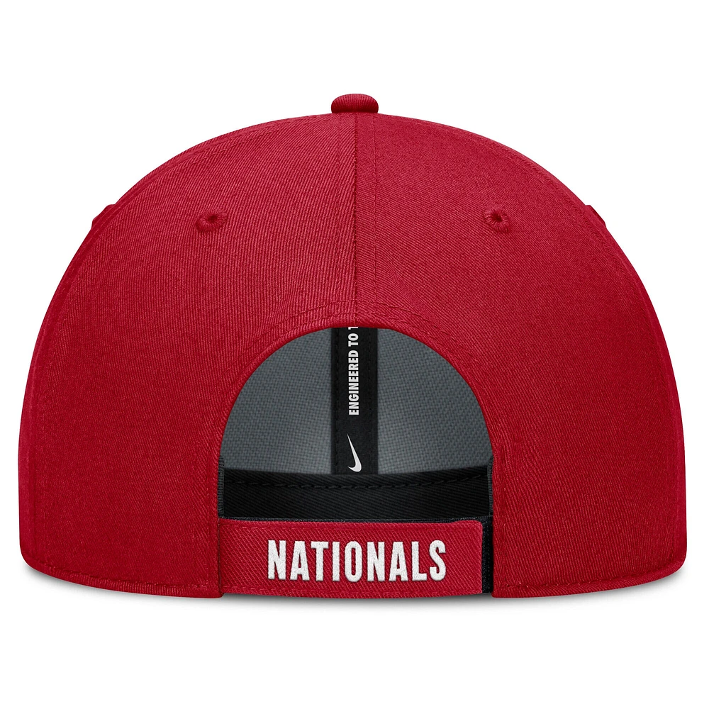 Men's Nike White/Red Washington Nationals Club Performance Adjustable Hat
