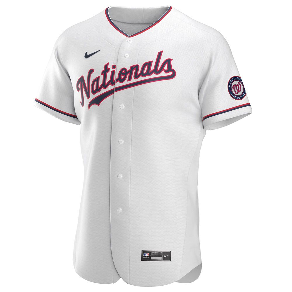 Men's Washington Nationals Nike White Alternate Authentic Team Jersey