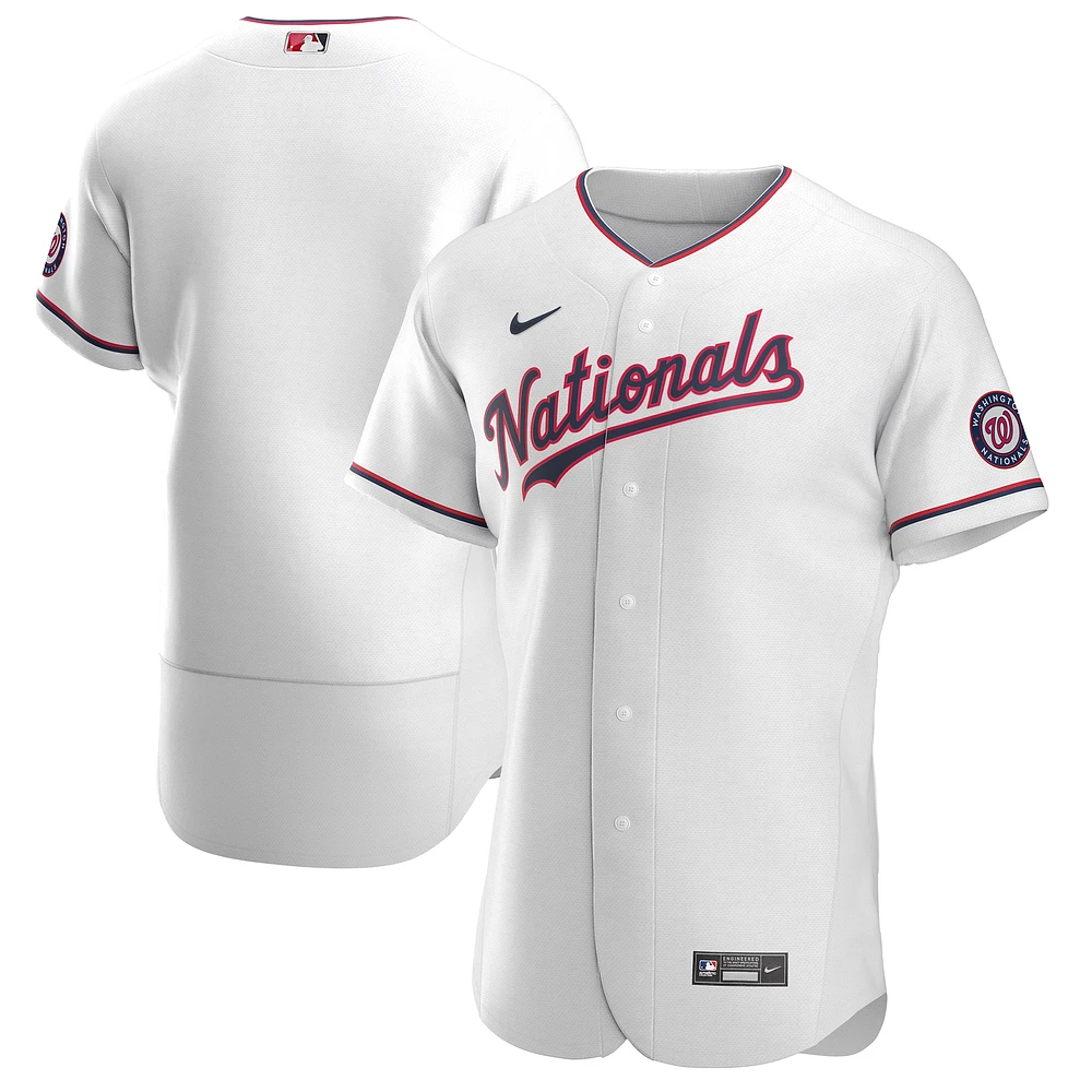 Maillot Nike pour homme, blanc, équipe authentique alternative des Nationals de Washington