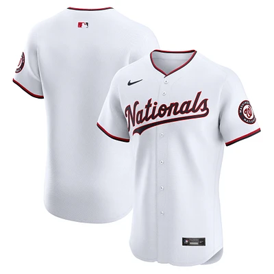 Maillot Nike blanc Washington Nationals Domicile Elite pour homme