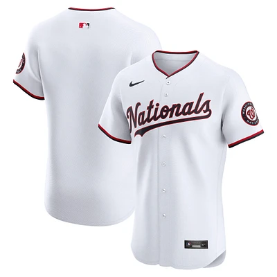 Maillot Nike blanc domicile élite des Washington Nationals pour homme