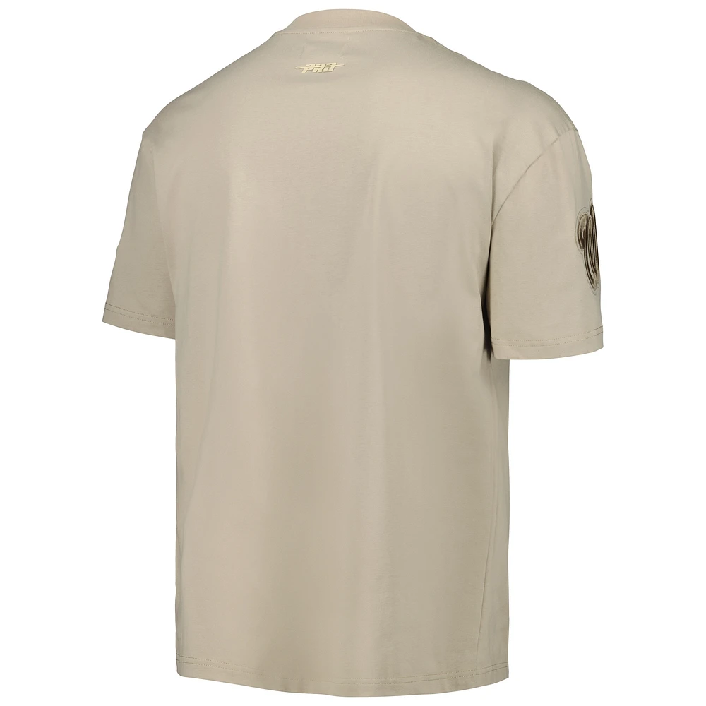 Men's Pro Standard Tan Washington Nationals Neutral Drop Shoulder T-Shirt