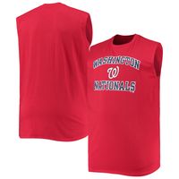 Men's Red Washington Nationals Big & Tall Jersey Muscle Tank Top