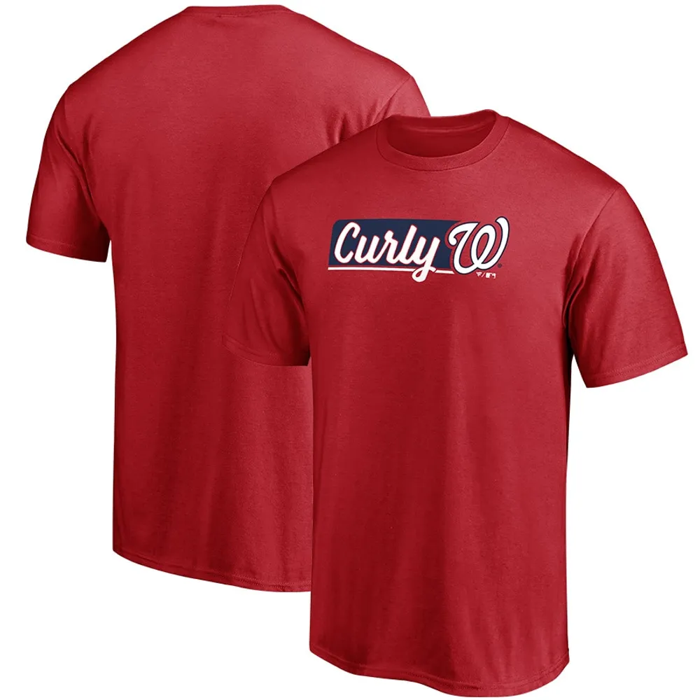 Lids Washington Nationals Fanatics Branded Red White and Team Logo T-Shirt