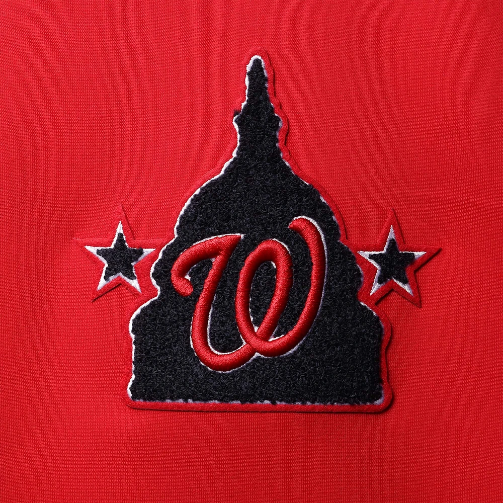 Men's Red Washington Nationals Pro Standard Logo Pullover Hoodie