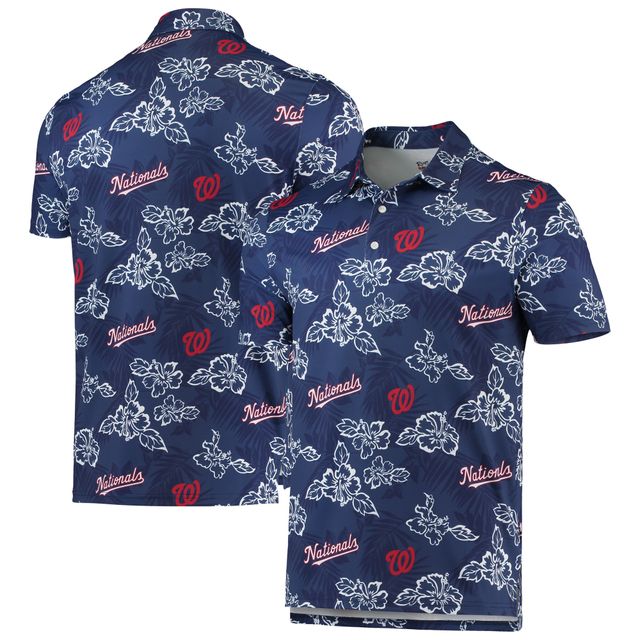 Polo Performance Reyn Spooner pour homme, bleu marine, Washington Nationals