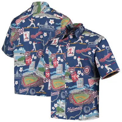 Washington Nationals Reyn Spooner Scenic Button-Up Shirt - Navy