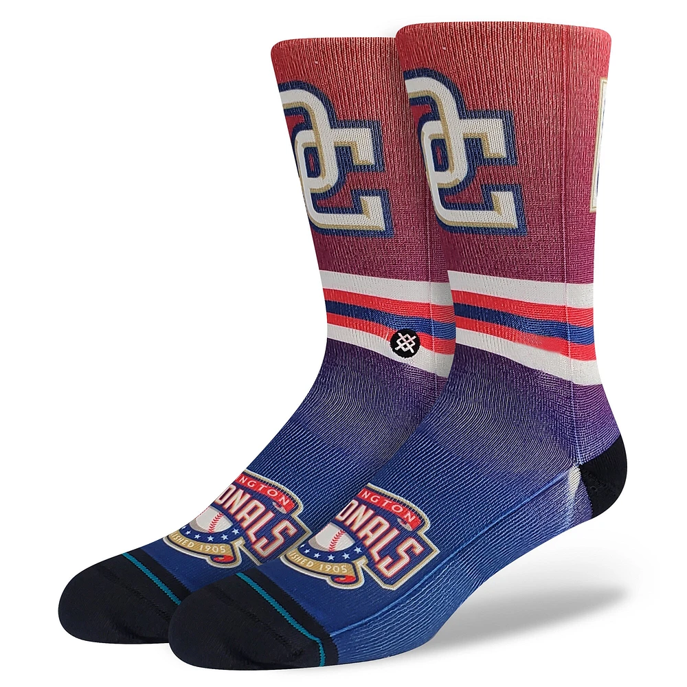 Chaussettes mi-mollet Stance Washington Nationals Cooperstown pour homme