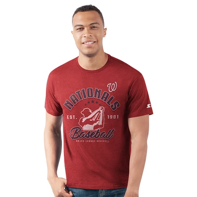 Men's Starter  Red Washington Nationals Prime Time Batter T-Shirt