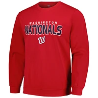 Sweat-shirt à capuche Stitches rouge des Nationals de Washington pour hommes