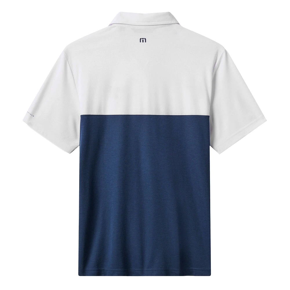 Men's TravisMathew White/Navy Washington Nationals Home Run Leader Polo