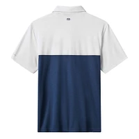 Men's TravisMathew White/Navy Washington Nationals Home Run Leader Polo