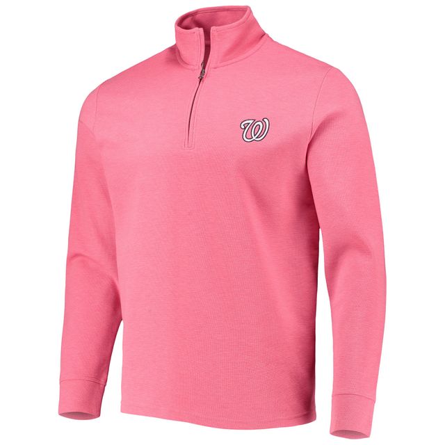 Veste pour homme Vineyard Vines Red Washington Nationals Saltwater Quarter-Zip