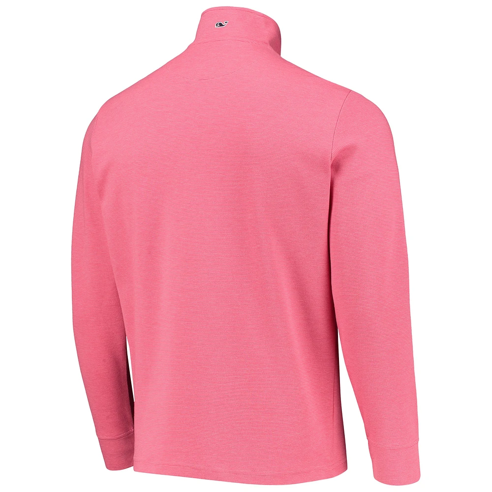 Men's Vineyard Vines Red Washington Nationals Saltwater Quarter-Zip Jacket