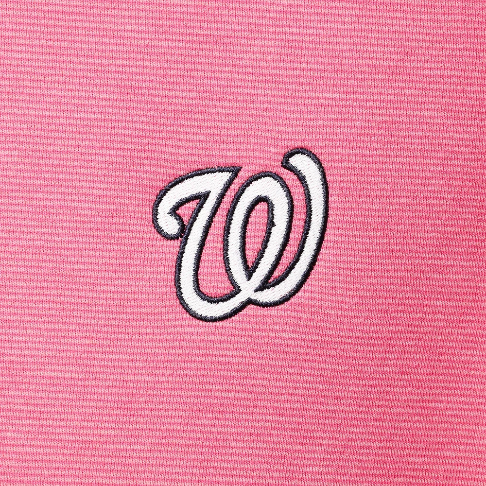 Men's Vineyard Vines Red Washington Nationals Saltwater Quarter-Zip Jacket