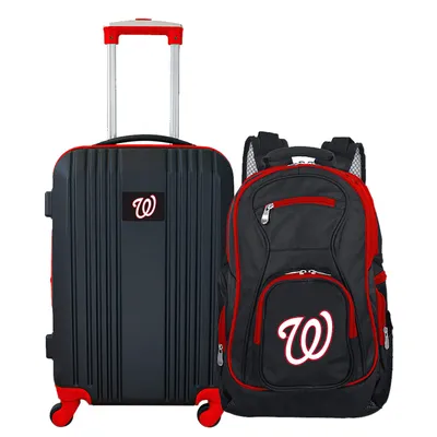 Washington Nationals MOJO 2-Piece Luggage & Backpack Set - Black