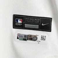 Nathaniel Lowe Washington Nationals Game-Used #33 White Nike Jersey vs. Philadelphia Phillies on March 27, 2025