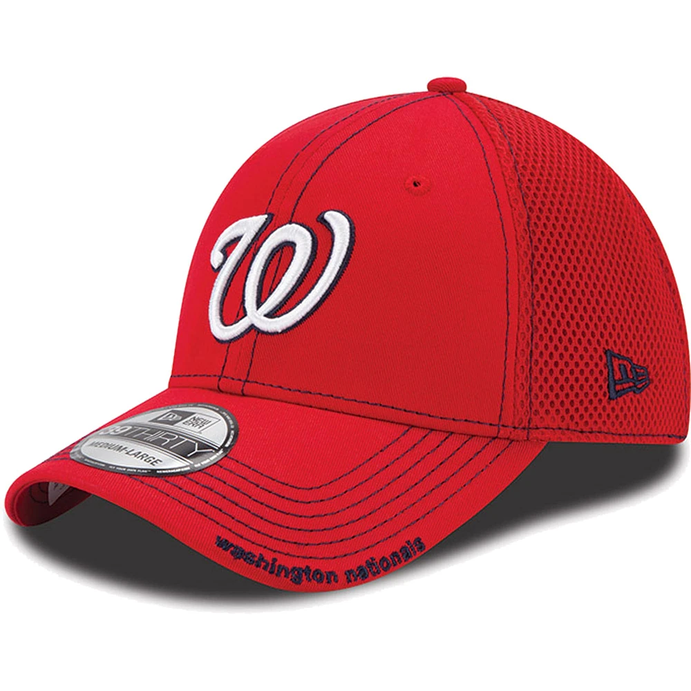 New Era Washington Nationals Rouge Neo 39THIRTY Stretch Fit Hat