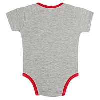 Newborn & Infant Gray/White Washington Nationals Two-Pack Play Ball Bodysuit Set