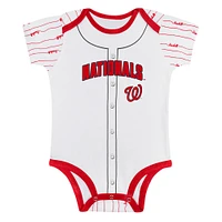 Newborn & Infant Gray/White Washington Nationals Two-Pack Play Ball Bodysuit Set