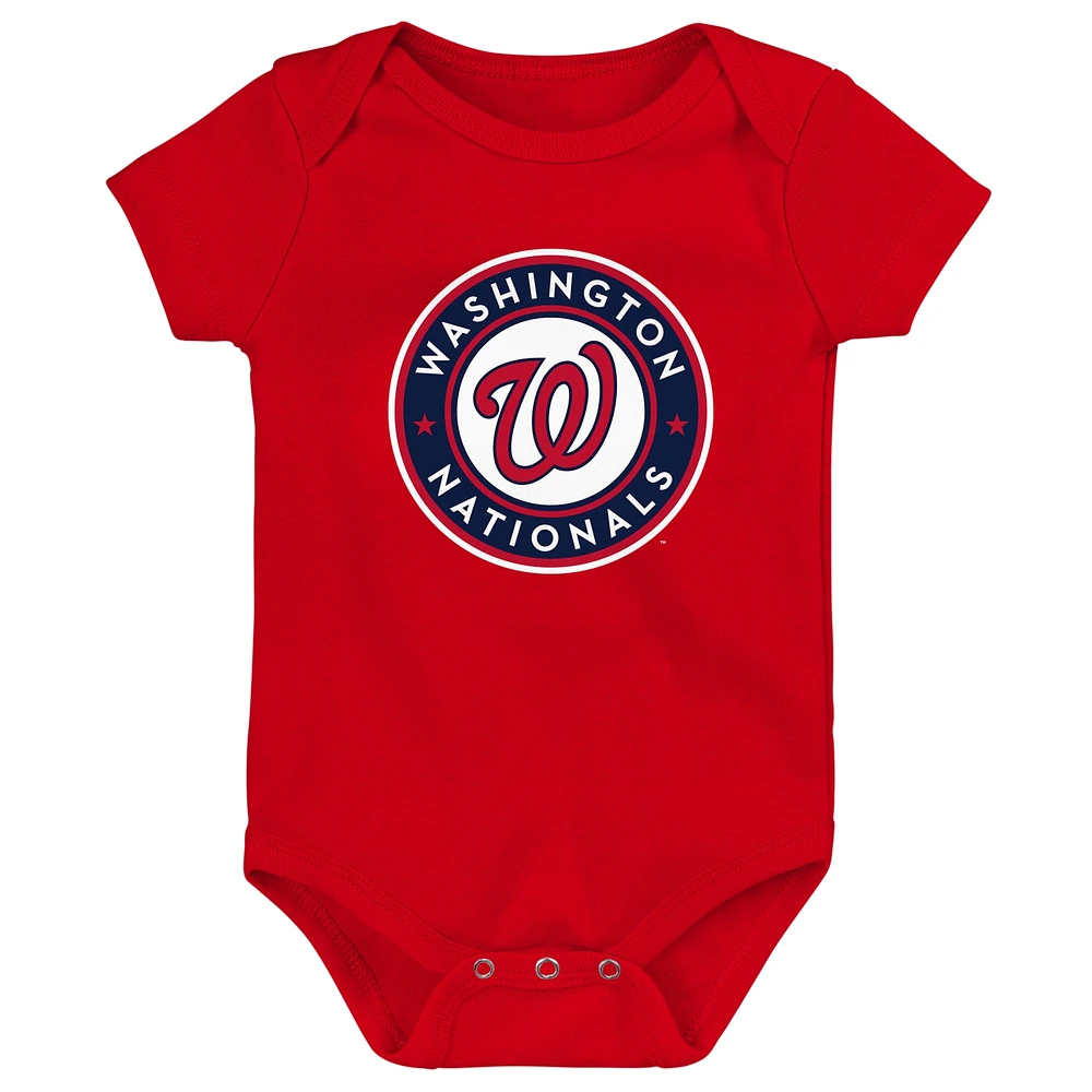 Newborn & Infant Red Washington Nationals Primary Team Logo Bodysuit