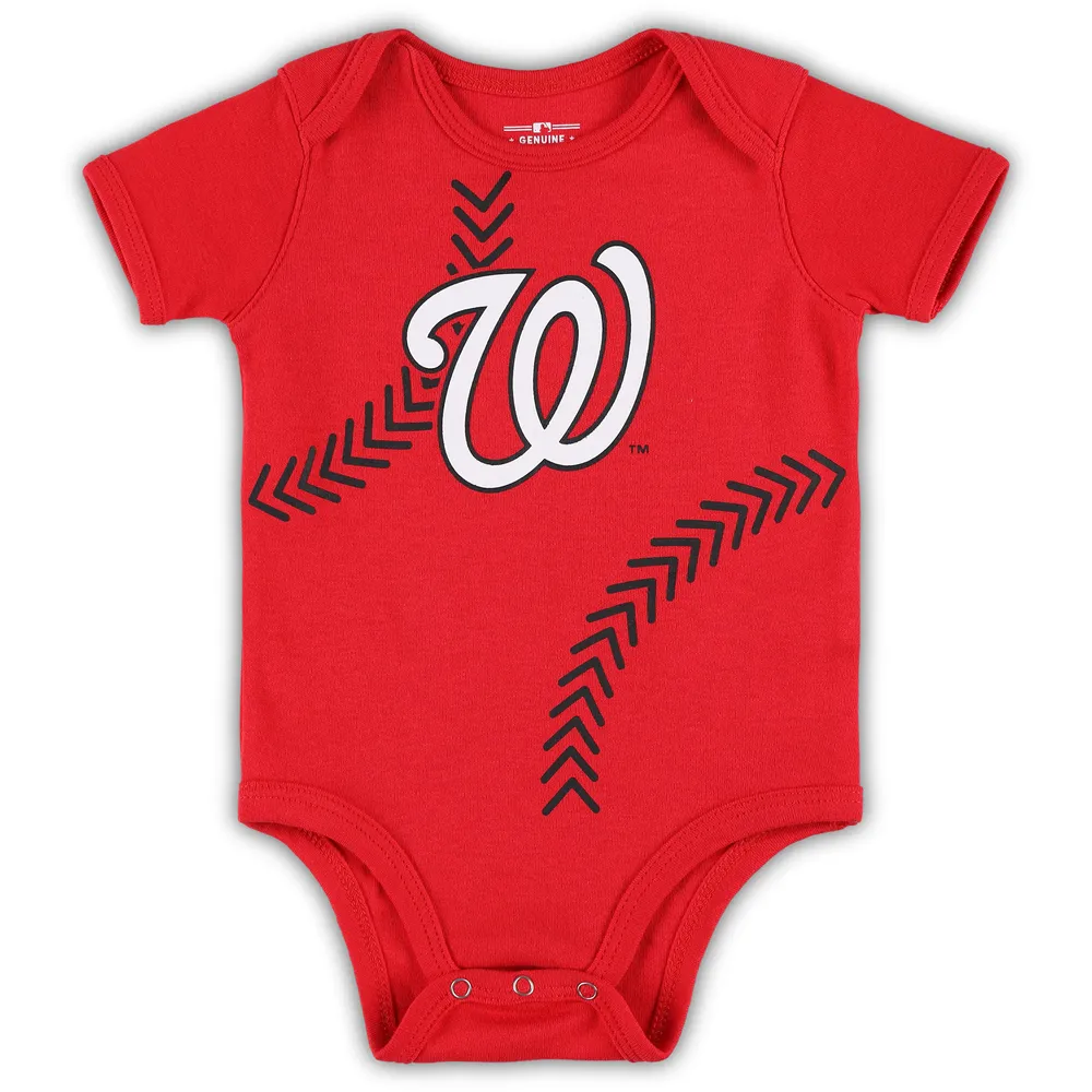 Newborn & Infant Red Washington Nationals Running Home Bodysuit