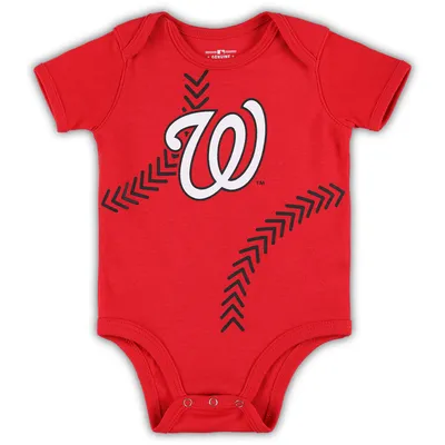 Newborn & Infant Red Washington Nationals Running Home Bodysuit