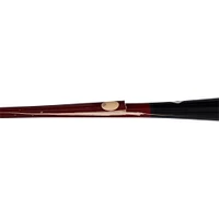 Batte de baseball Louisville Slugger noire et rouge de Paul DeJong, utilisée par les Nationals de Washington lors du match contre les Phillies de Philadelphie, le 27 mars 2025.