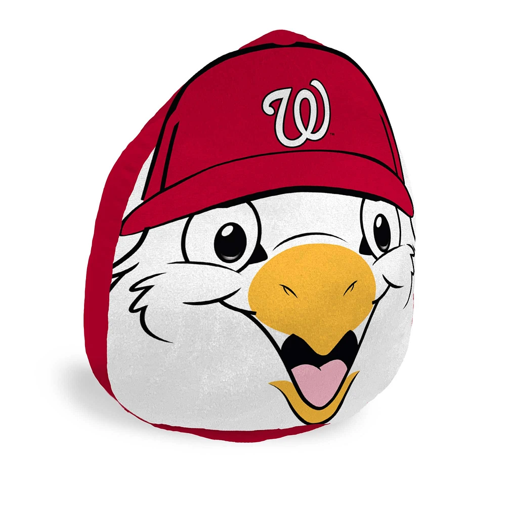 Coussin en peluche Pegasus Washington Nationals avec mascotte et fonctionnalités