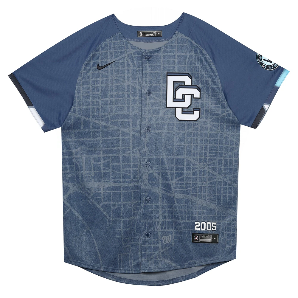 Preschool Nike CJ Abrams Blue Washington Nationals City Connect 2025 Limited Player Jersey