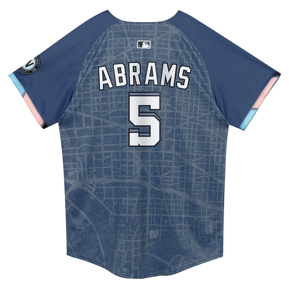 Preschool Nike CJ Abrams Blue Washington Nationals City Connect 2025 Limited Player Jersey