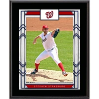 Plaque de nom de joueur sublimée de Stephen Strasburg, Washington Nationals, 10,5'' x 13''