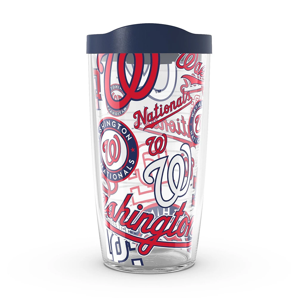 Nationals de Washington Tervis 16oz. Gobelet entièrement enveloppé avec couvercle